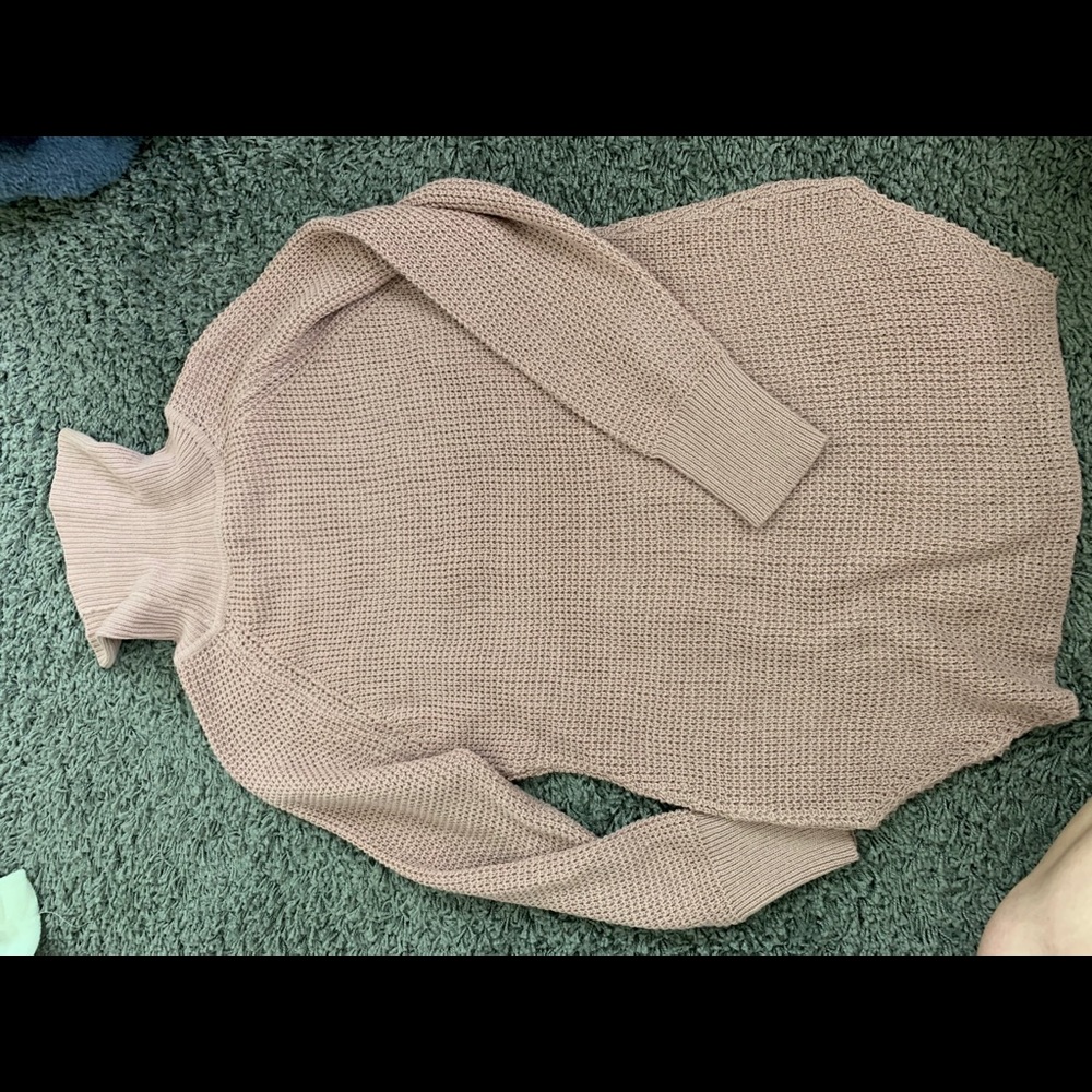 Tunic pink sweater